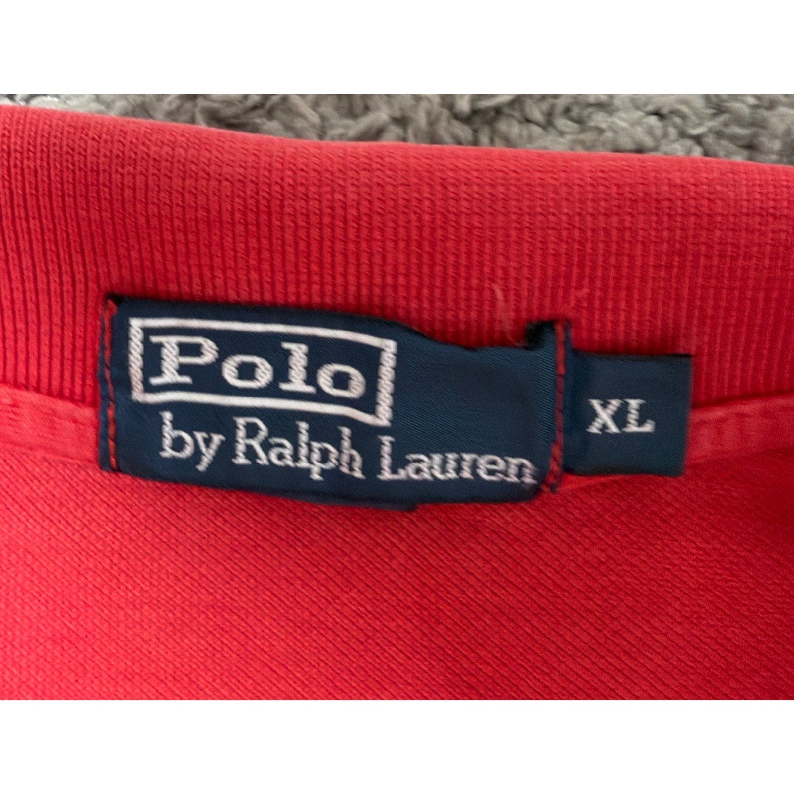 Polo Ralph Lauren Men’s Polo XL Red Navy Logo Cotton