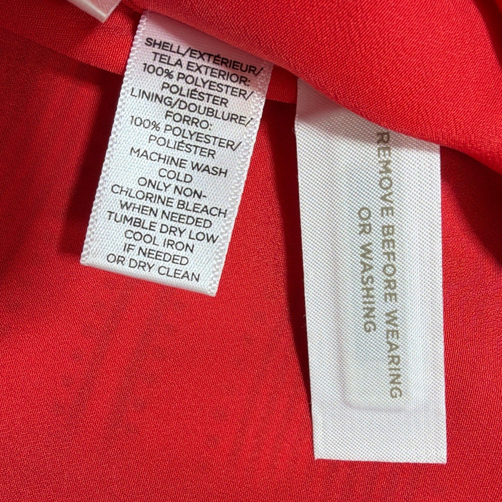 Ann Taylor Loft Red Striped Flounce Hem Shift Shirt Dress Sz XS Petite Tie Cuff