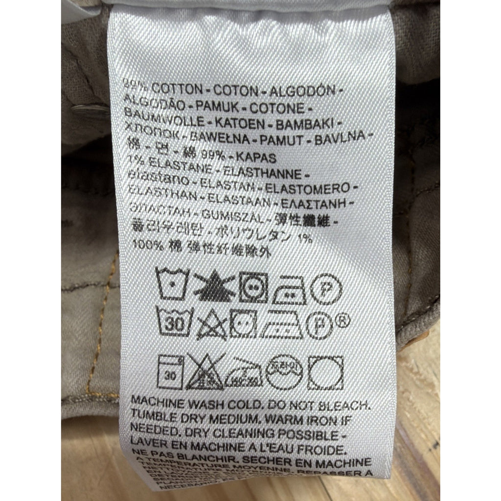 LEVIS 505 Red Tab Men 40x32 Regular Fit Straight Leg Beige Cotton Denim Jeans