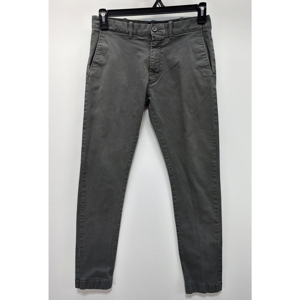 J Crew The Driggs Mens 30X32 Gray Flex Chino Flat Front Casual Preppy Pants