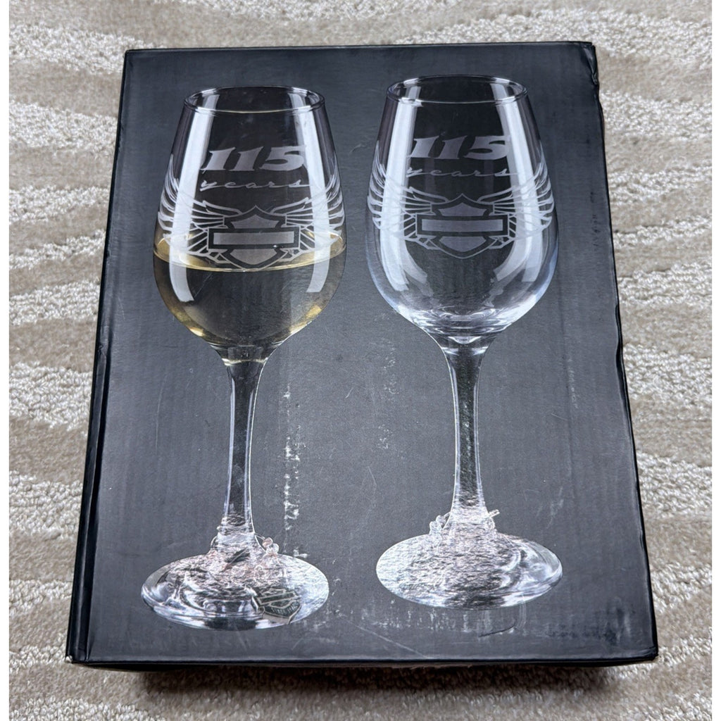 Harley-Davidson® 115th anniversary 2 Wine glass set