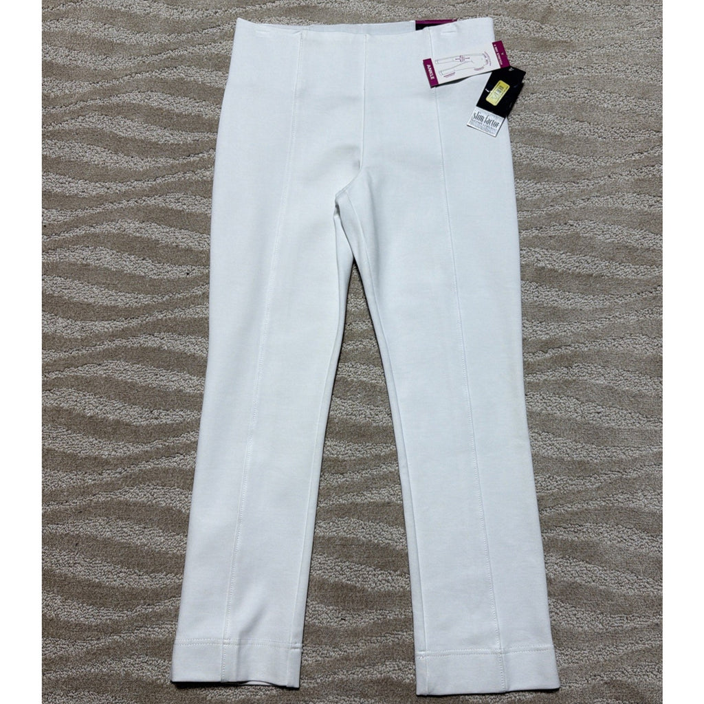 SLIM FACTOR by Investments Womens Medium Slim High Rise Ankle Pants NWT