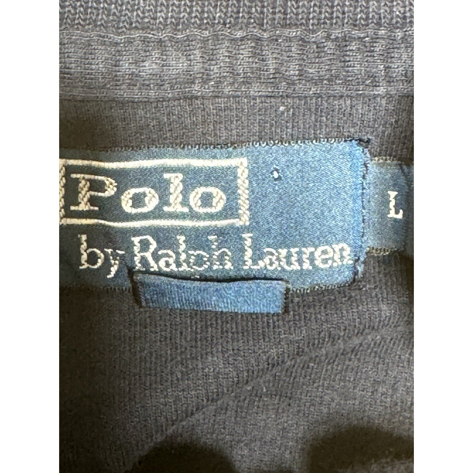 Polo Ralph Lauren Men’s Large Full Zip Sweatshirt Jacket Navy Blue Pony Logo