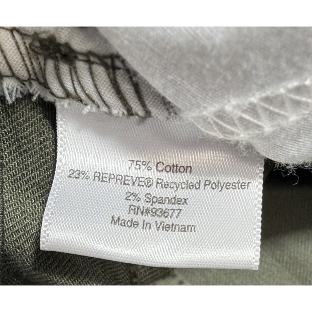 St John’s Bay Secretly Slender Olive Green Pants Straight Mid Rise Size 4 New