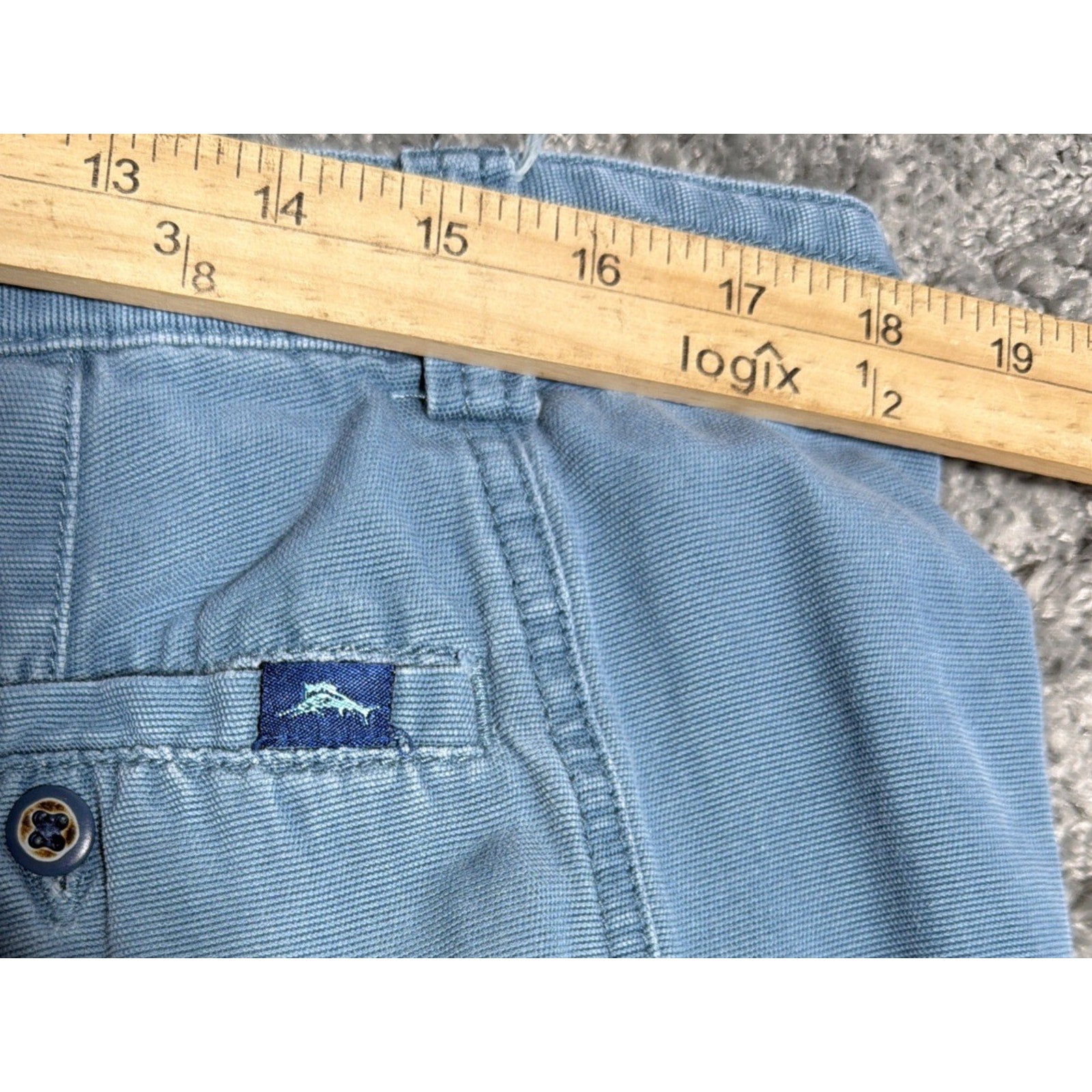 Tommy Bahama Relax Cargo Shorts Men's 36 Blue Stretch Preppy 63-TR808