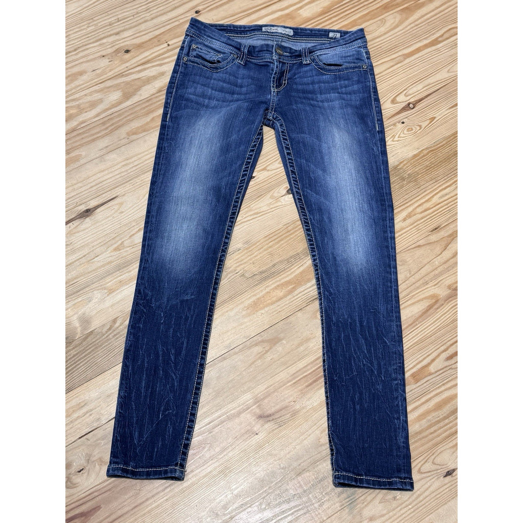 BKE Denim Buckle Stella Straight Stretch Low-Rise Jeans Women’s Size 27