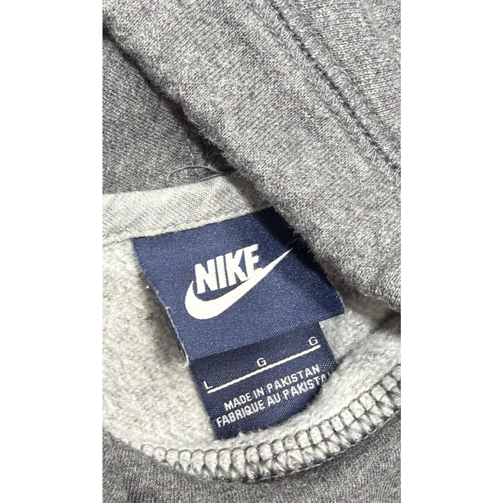 Nike Club Fleece Womens Hoodie Sweatshirt Gray Heathered Pocket Pullover L