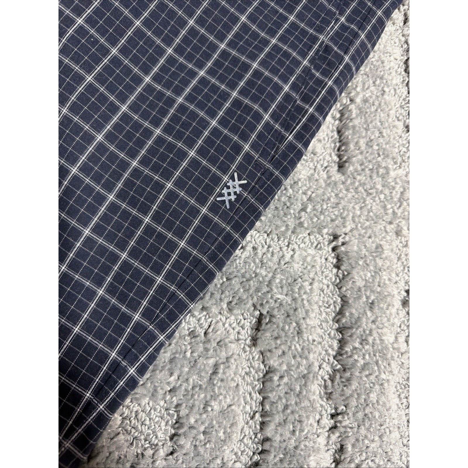 RHONE Men's 9" Dune Golf Shorts Sz 34 Blue Plaid