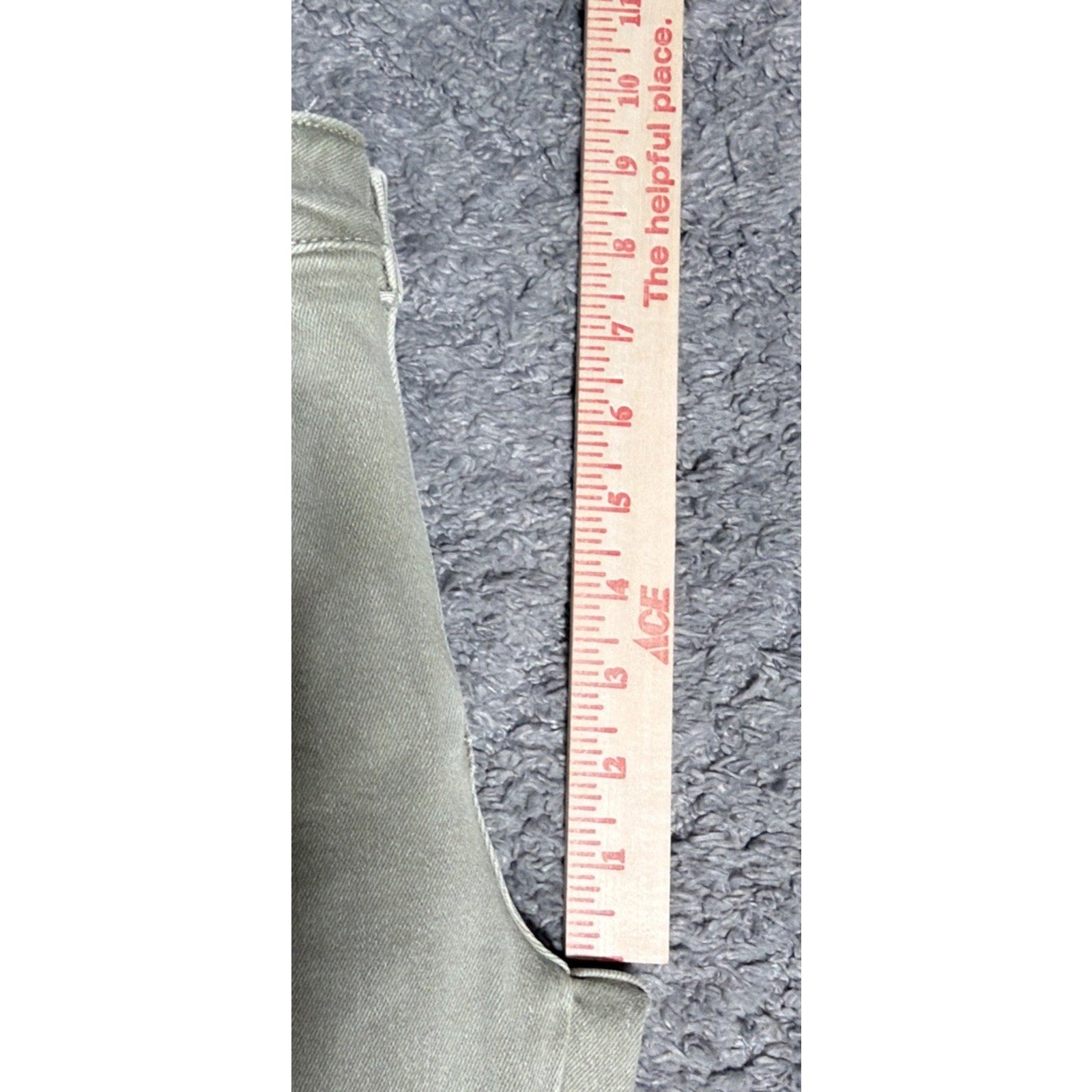 We The Free Olive Green Jeans Womens 26 Slim Frayed Hem Ankle Raw Hem Stretch