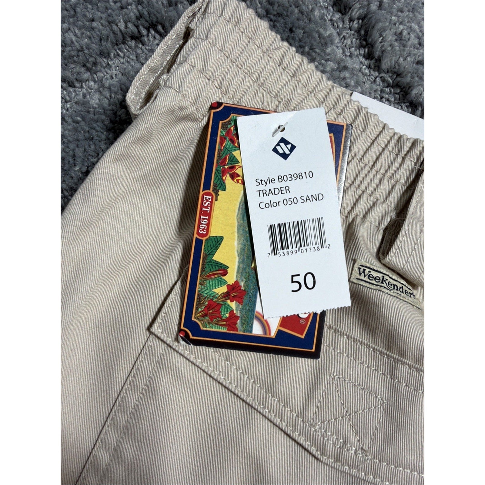 Weekender cargo hiking shorts men's Sz 50x9 comfort waist Cotton outdoor New