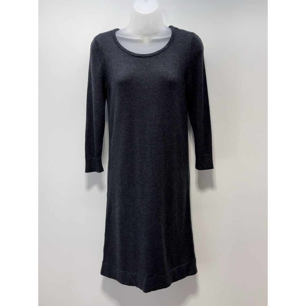LOFT Outlet Charcoal Heather Gray Signaturesoft Swing Dress Women’s Size SP NWT