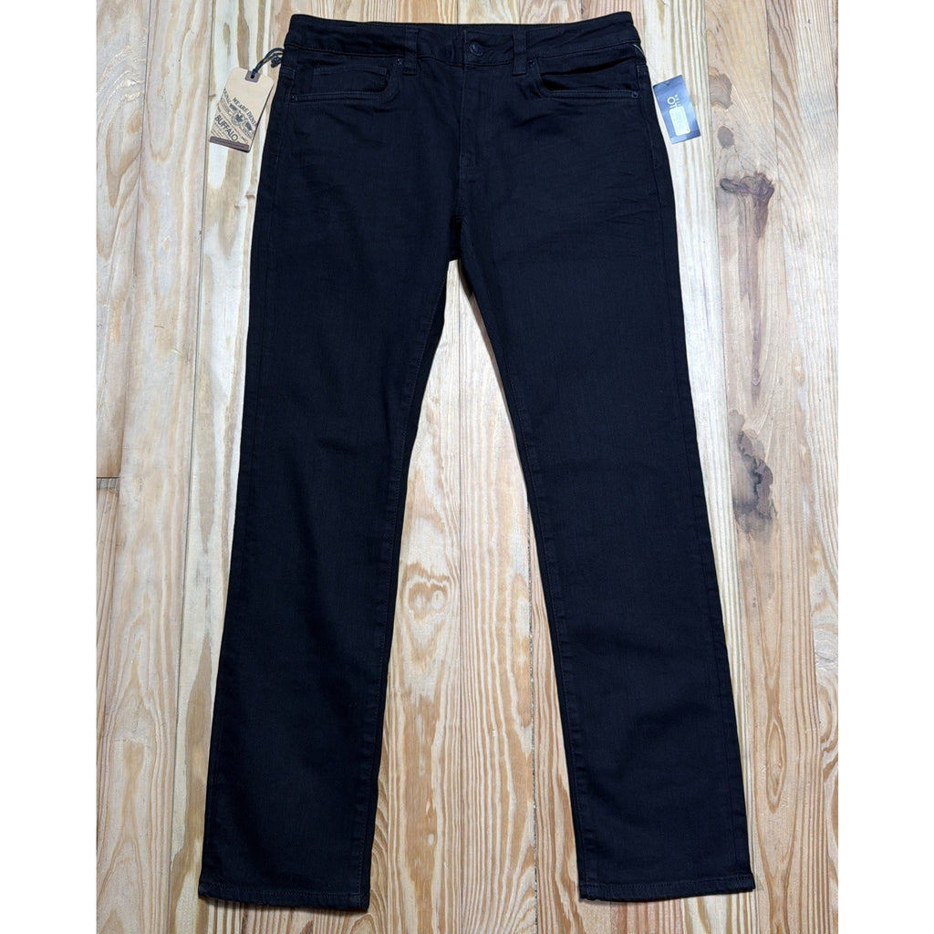 Buffalo David Bitton Men's Slim Ash Black Story Selvedge Denim Jeans 32x32 NWT