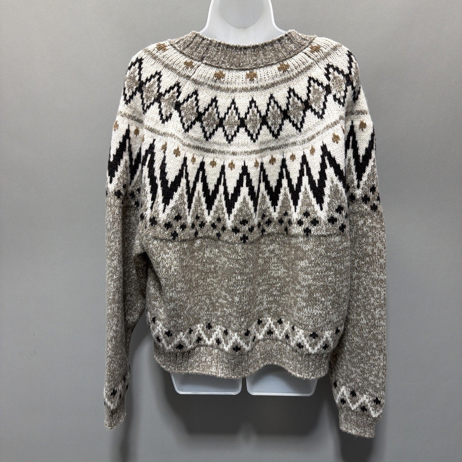 American Eagle Fair Isle Snow Stopper Knit Super Soft Sweater Women's XL AE NWT