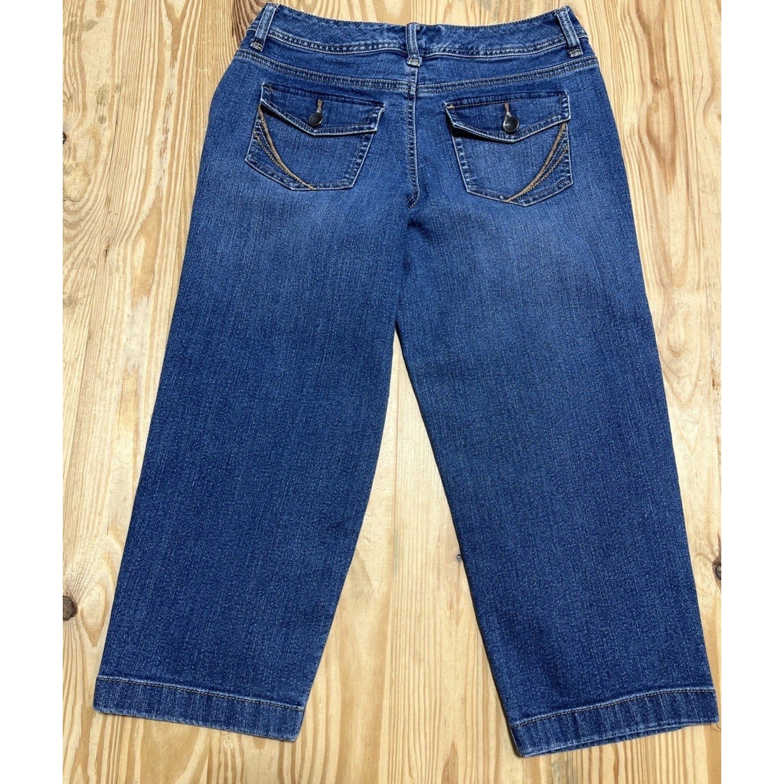 Sonoma Pants Womens 4 Capri Jean Denim Life Style Comfort Western Hiking 28x21