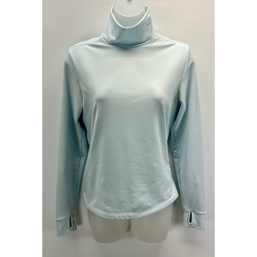 Nike Dri-fit Women’s Long Sleeve Running Shirt Size Medium Seafoam .