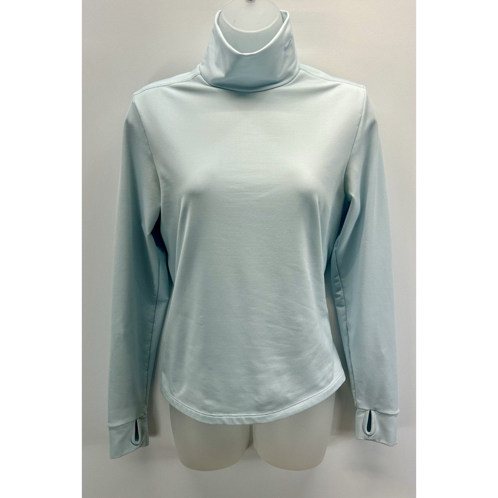 Nike Dri-fit Women’s Long Sleeve Running Shirt Size Medium Seafoam .