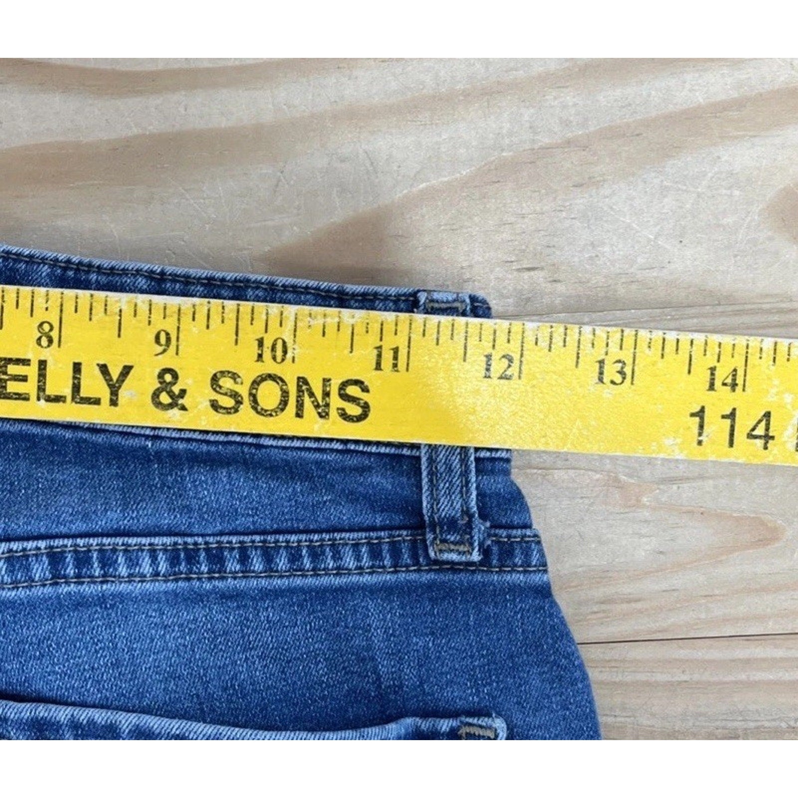 FOREVER 21 Skinny Ankle Jeans Women's Plus Size 25 Blue Raw Hem Mid Rise