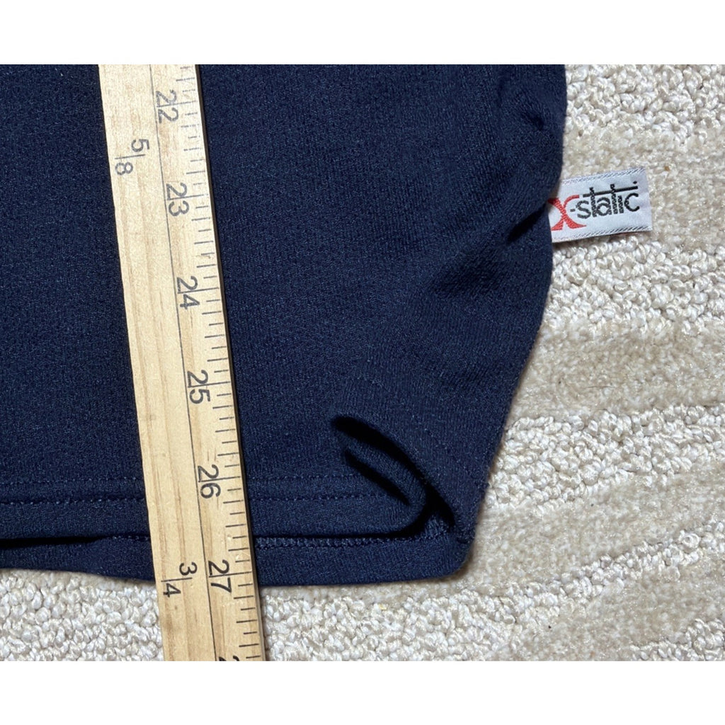 Cabela’s X Static Vintage 1/4 Zip Mock Neck Sweatshirt Navy Blue 2XL Made in USA