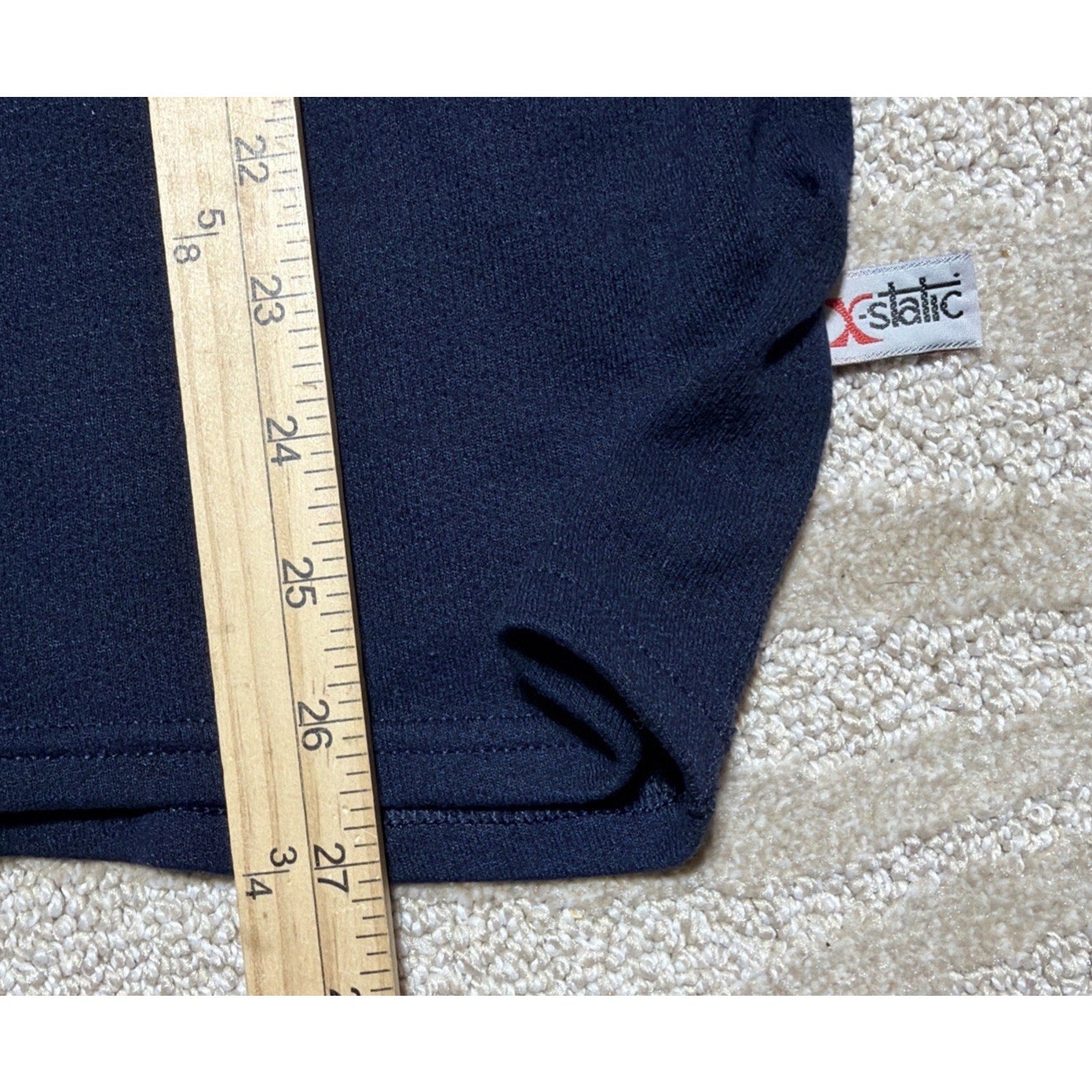 Cabela’s X Static Vintage 1/4 Zip Mock Neck Sweatshirt Navy Blue 2XL Made in USA