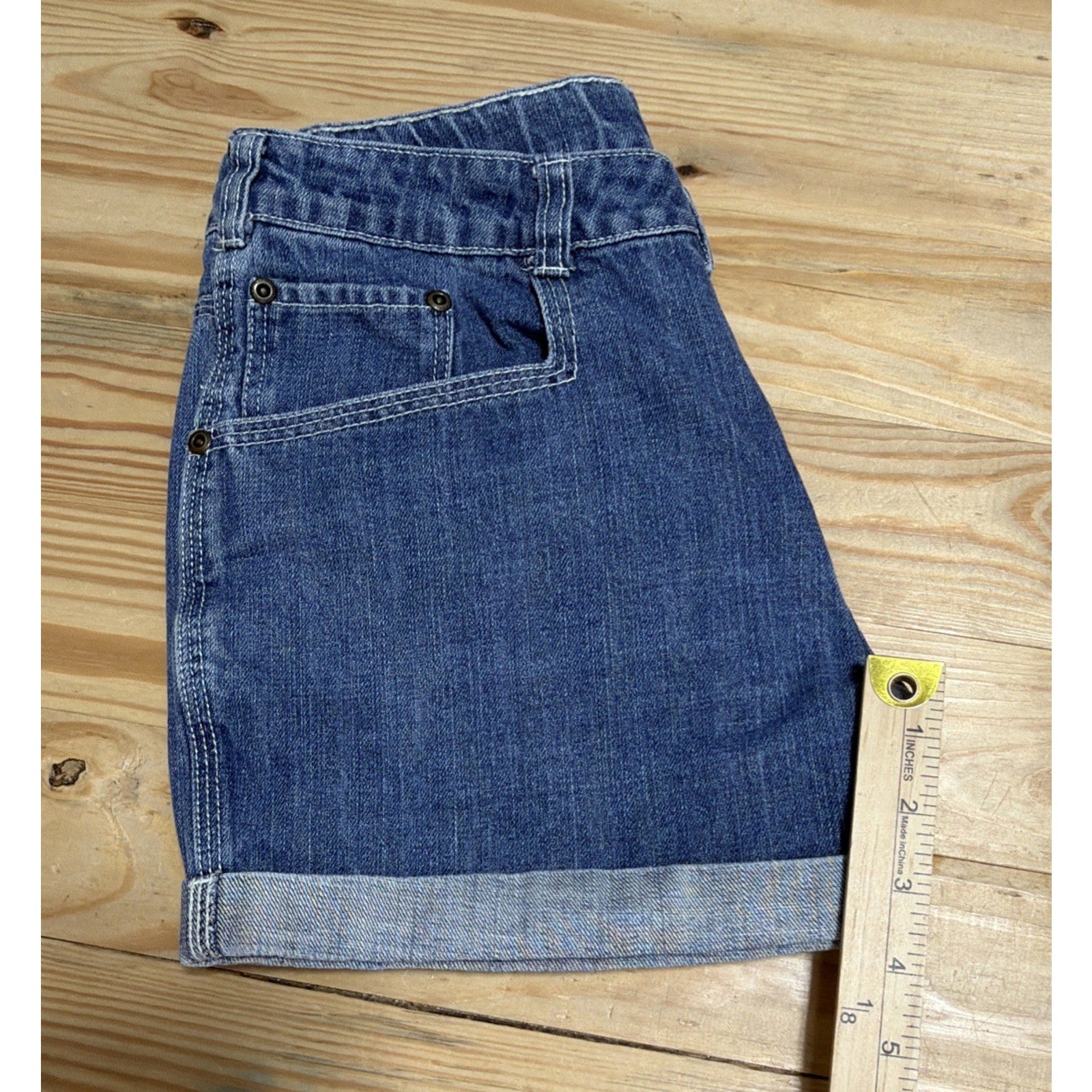 Carhartt Denim Short W27 Cotton Blue Strand Washed Stretch Denim