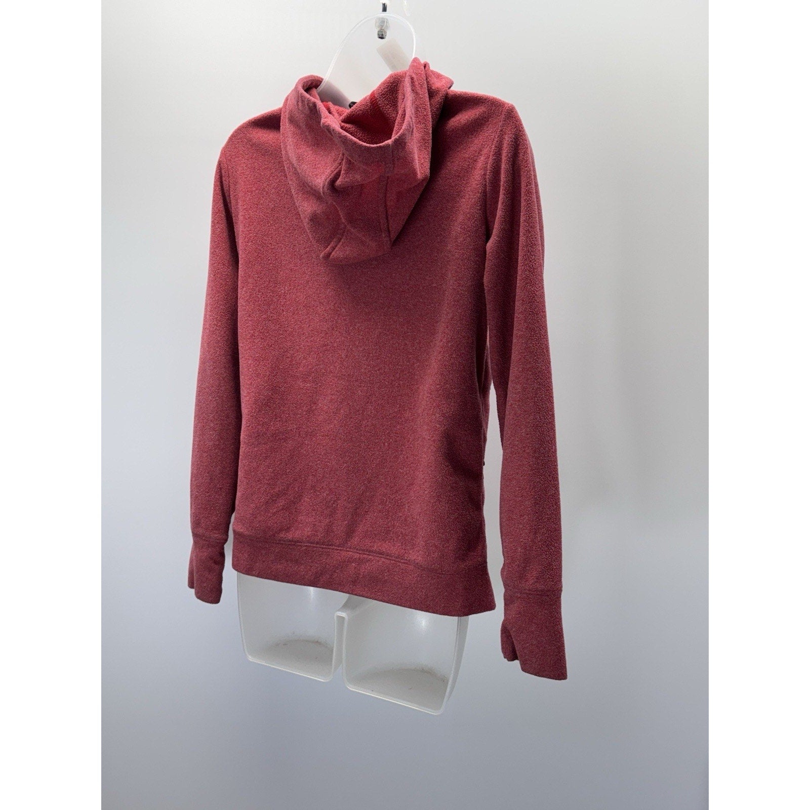 All In Motion 1/4 Zip Hooded Pullover, Women’s Large Light Red Athletic Fit