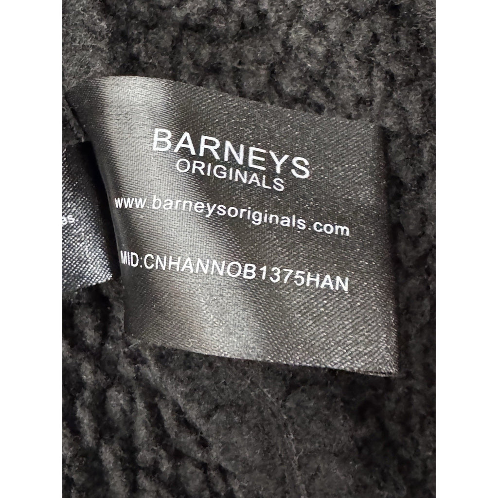 Men’s ‘Barneys Originals’ Faux Leather Shearling Bomber Jacket, Size Medium