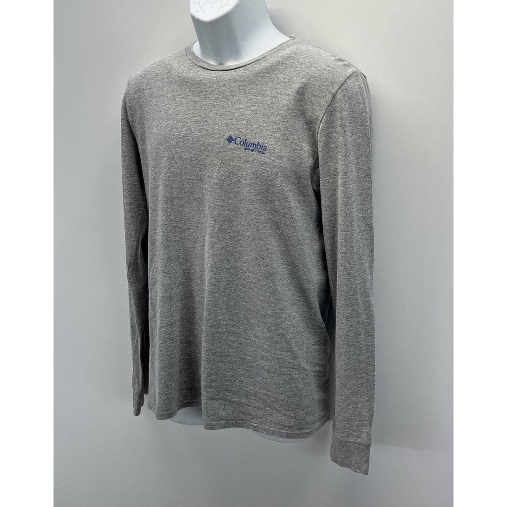 Columbia Pfg Men’s Small Casual Gray Long Sleeve T-Shirt