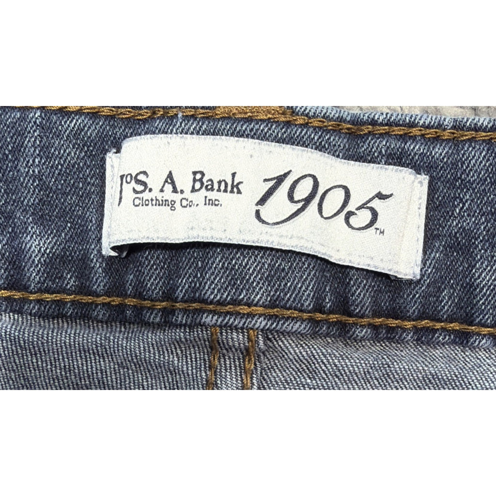 Jos A Bank 1905 Collection Tailored Fit Jeans Mens 35x30 Blue Stretch Straight