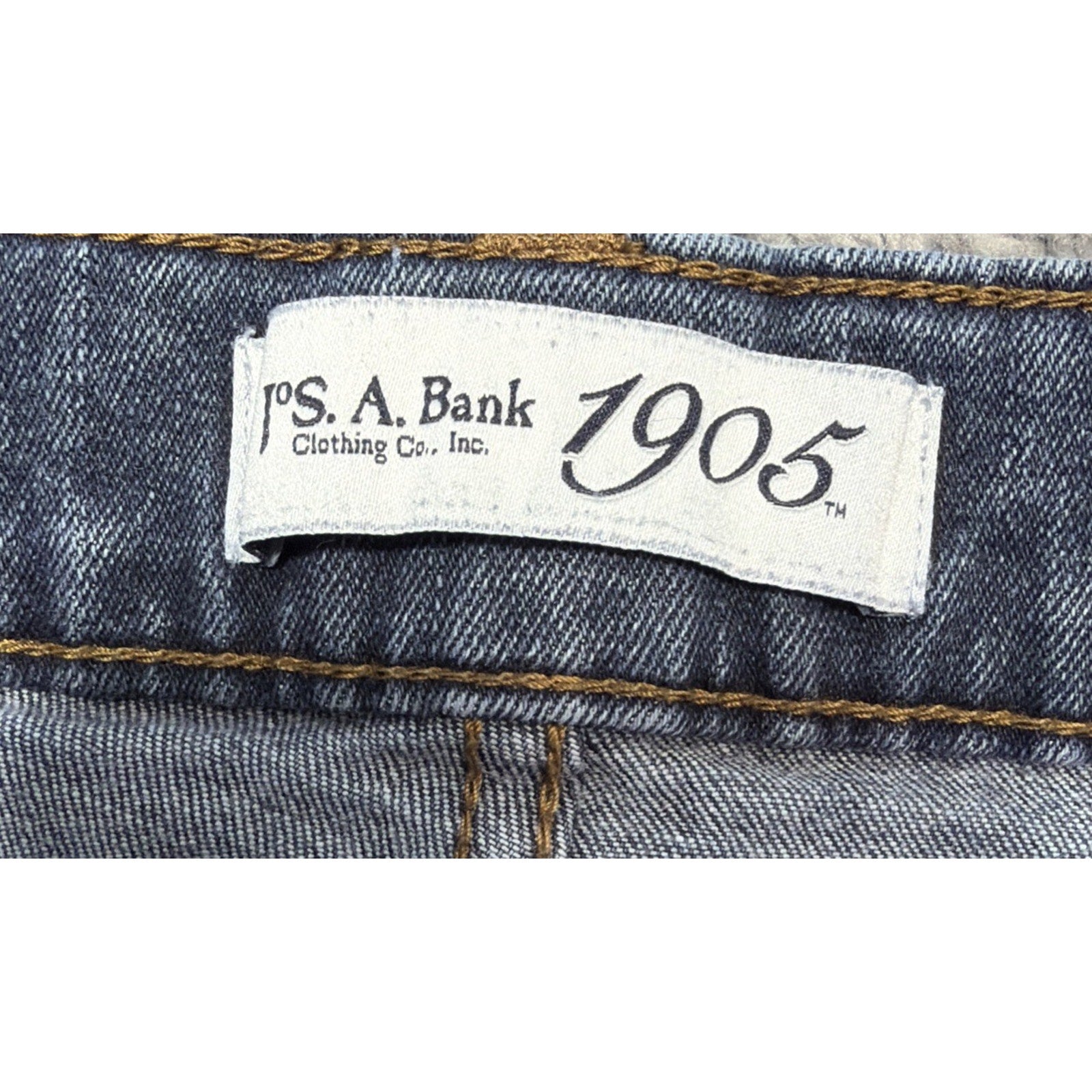Jos A Bank 1905 Collection Tailored Fit Jeans Mens 35x30 Blue Stretch Straight