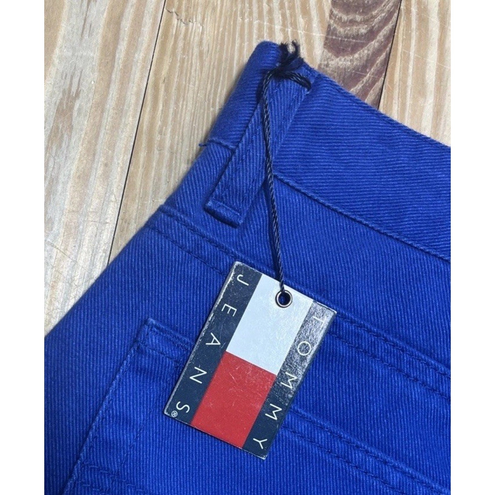 Vintage Women's Tommy Hilfiger Cobalt Blue Denim High Rise Mom Jeans - Sz 10 NWT