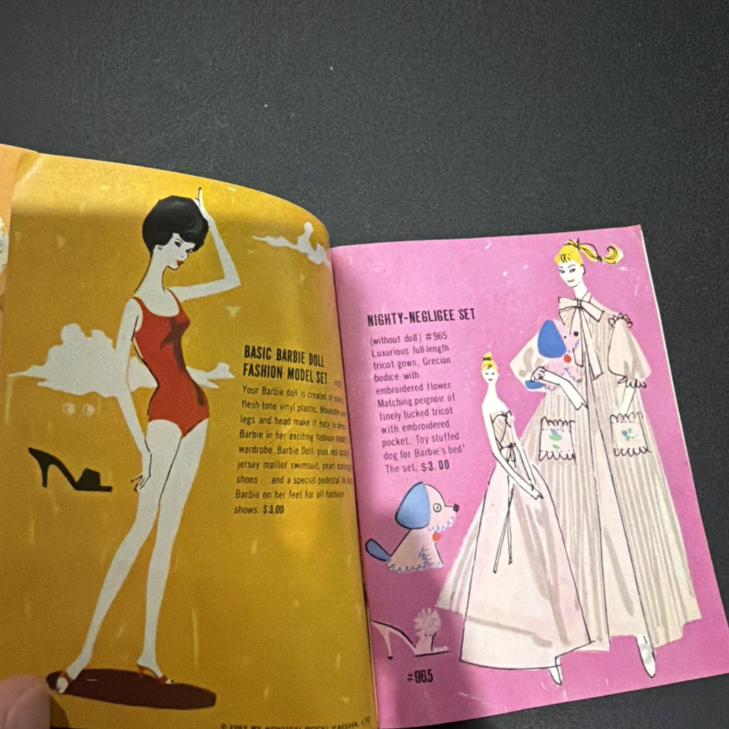 Vintage 1962 Mattel Barbie And Ken Teenage Fashion Mini Booklets Lot of 2