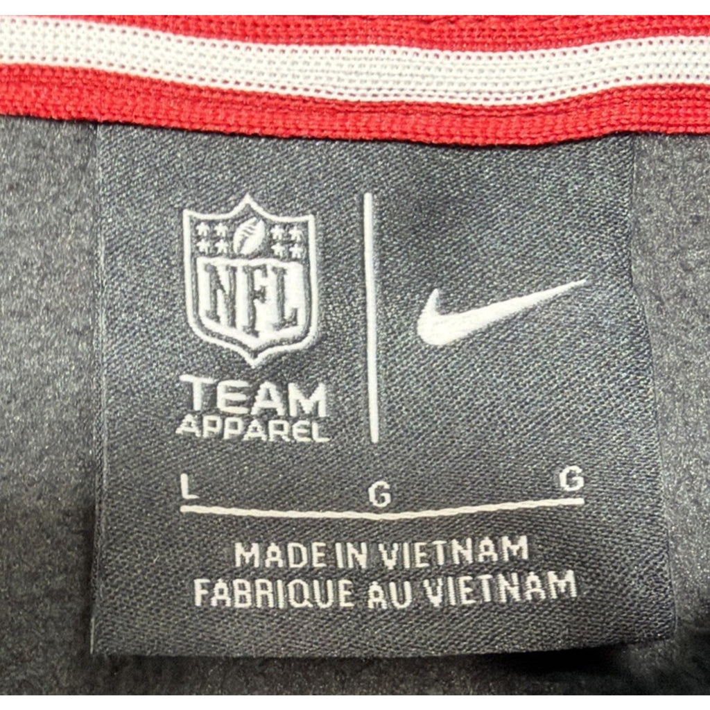 Tampa Bay Buccaneers NFL Nike Team Full Zip Fleece Hoodie Size Large Excellent