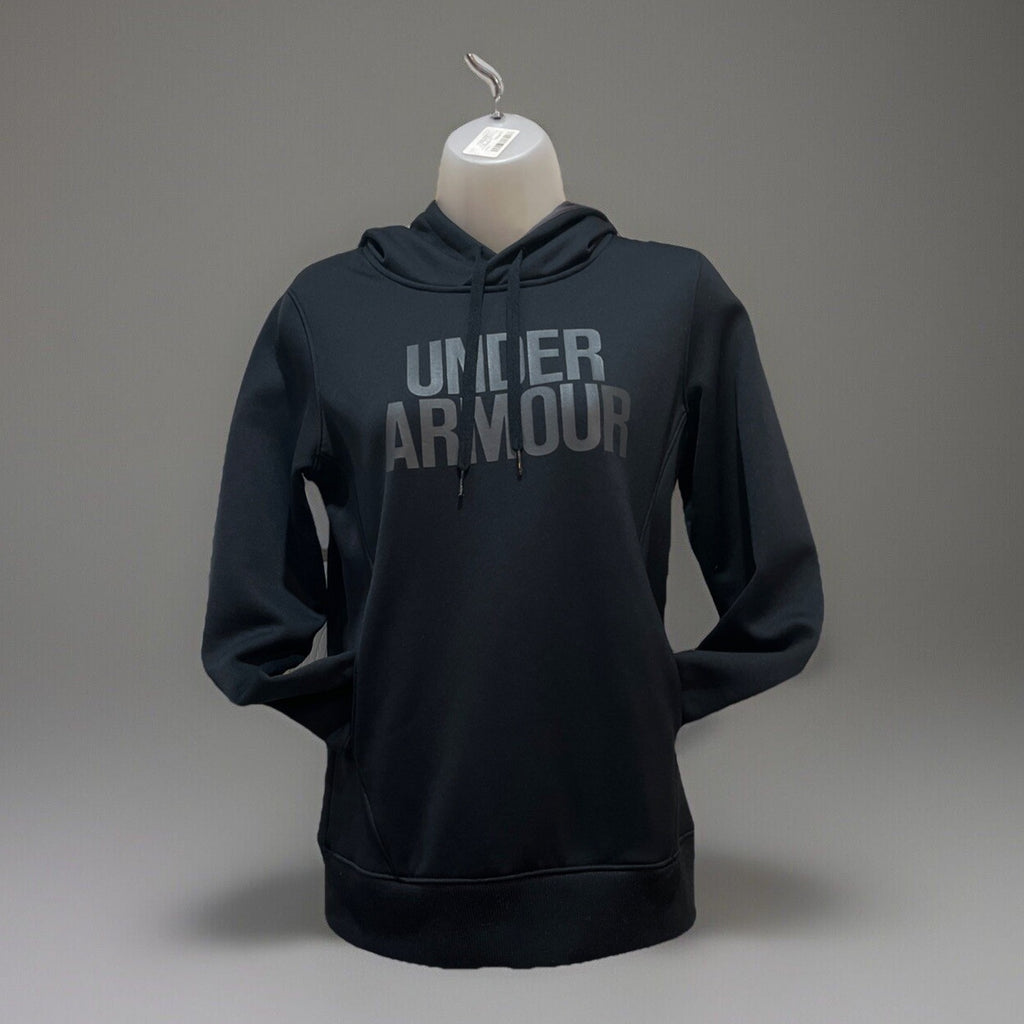 Under Armour Black ColdGear Active Pullover Hoodie Sweatshirt EUC XS