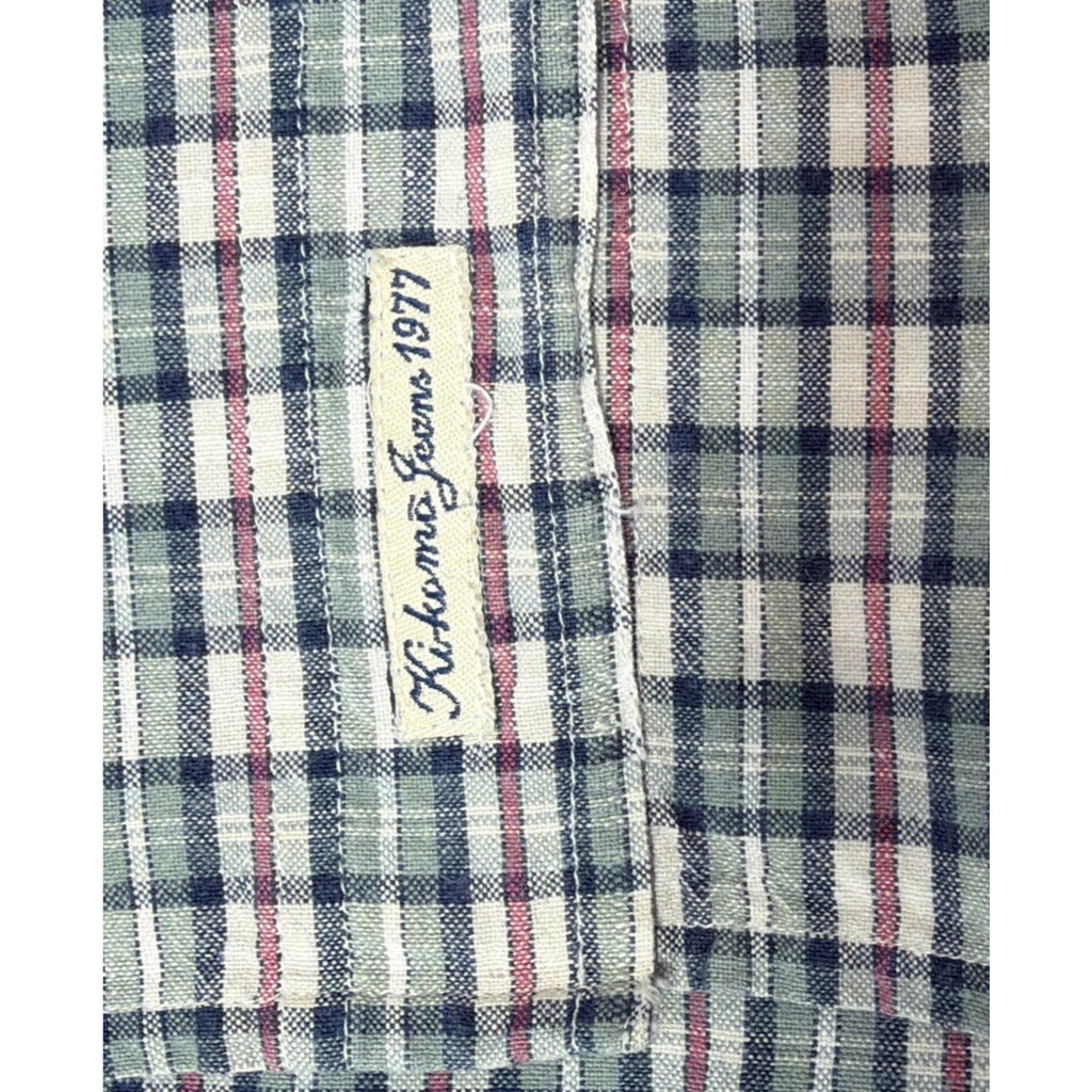 Vintage Kikomo Womens Button Down Shirt size 18W Striped Western Boho Country