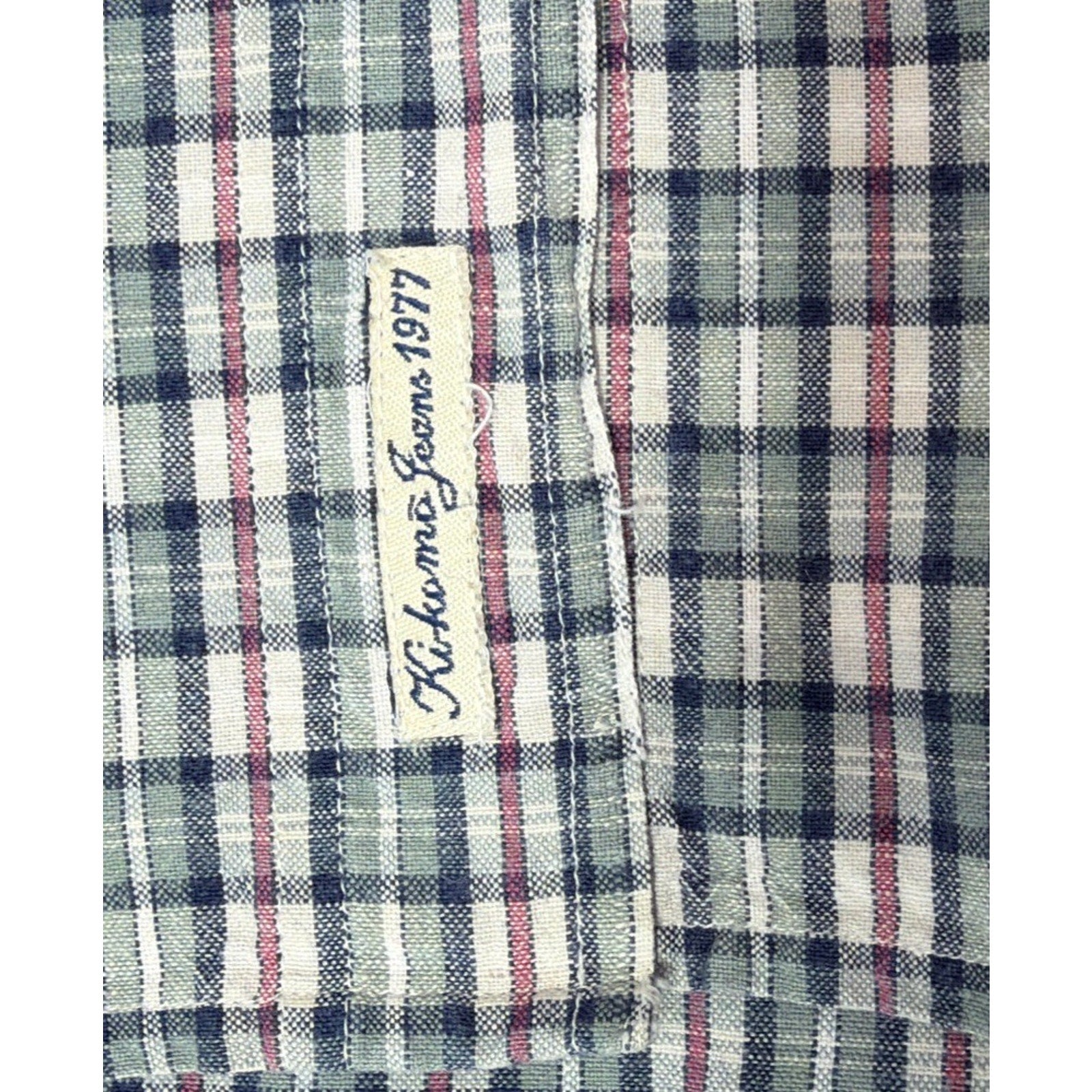 Vintage Kikomo Womens Button Down Shirt size 18W Striped Western Boho Country