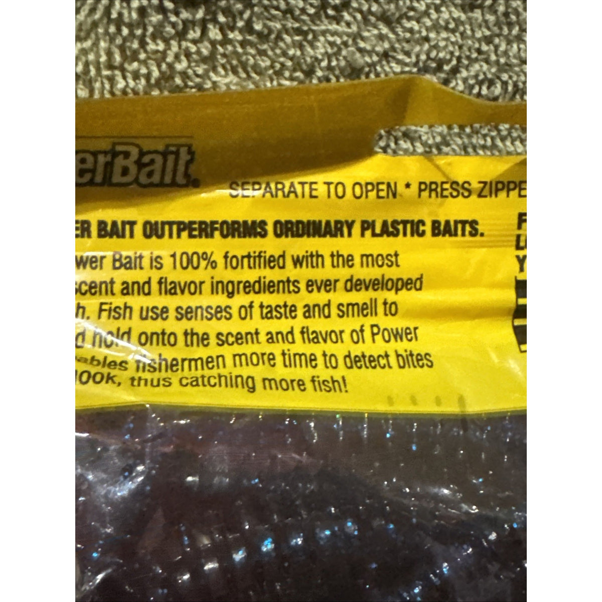 Berkley PowerBait 4” Power Pulse Worm Electric Grape 12ct Discontinued Bass