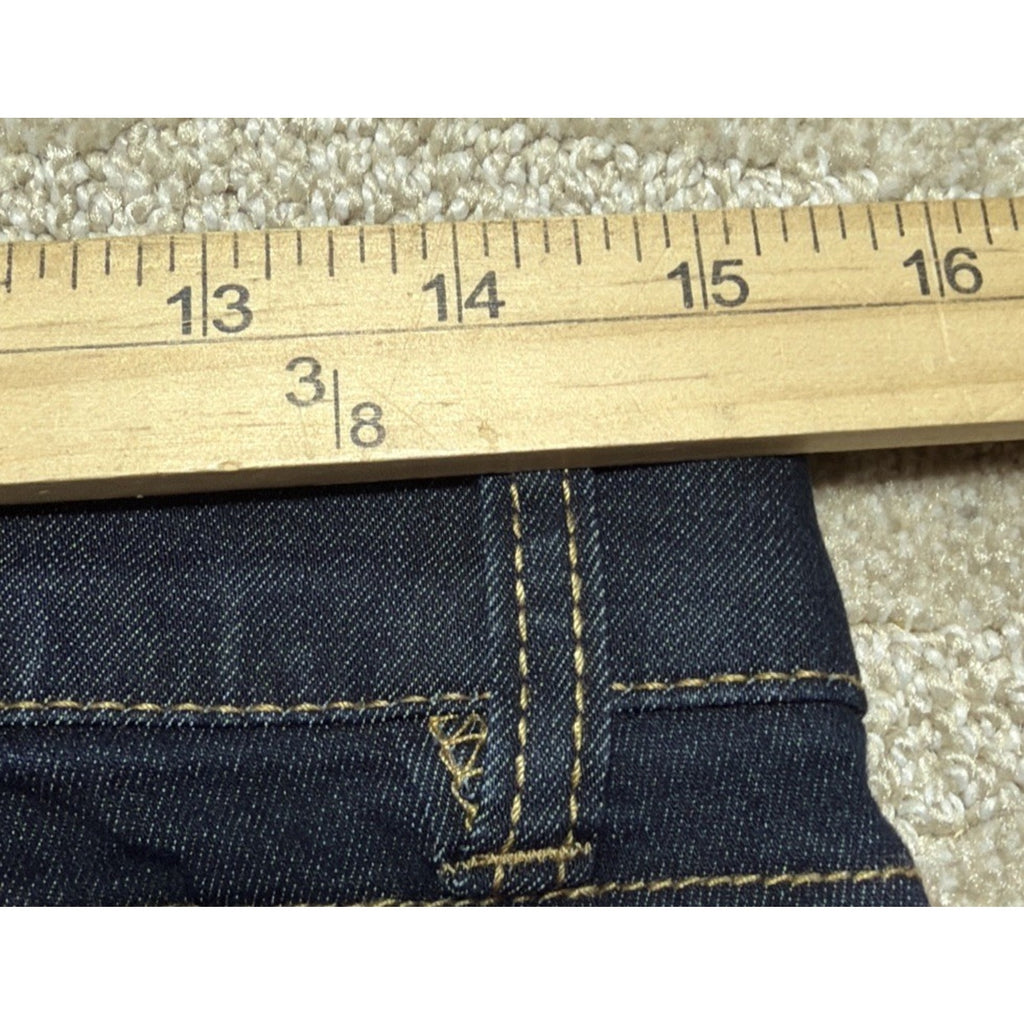 Democracy Jeans Womens 8 Boot Cut Mid Rise Dark Wash Stretch Denim Ab 30x29.5