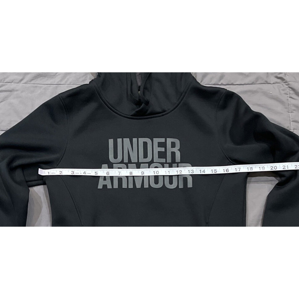 Under Armour Black ColdGear Active Pullover Hoodie Sweatshirt EUC XS
