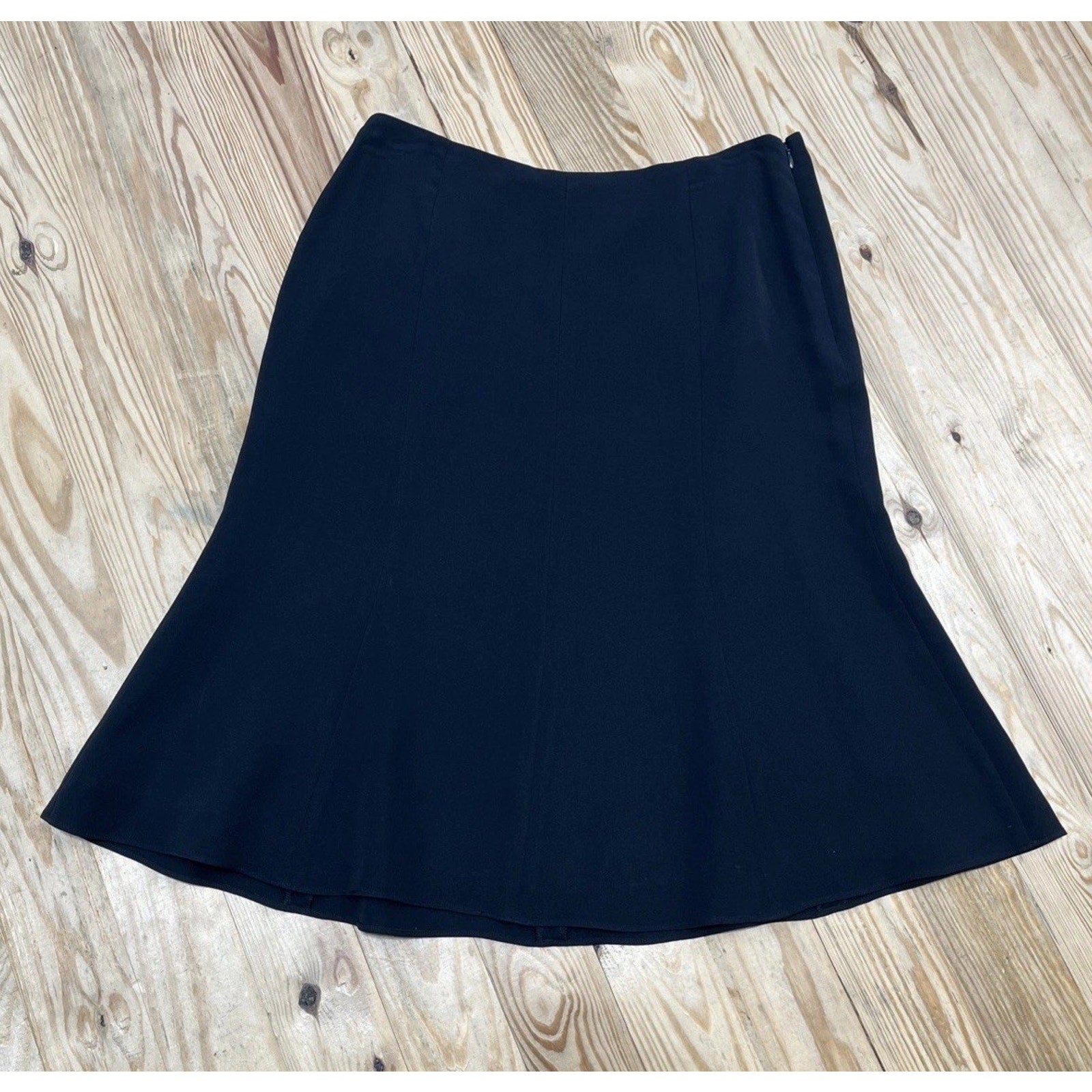 Lauren Ralph Lauren 100% Silk Lined Maxi Skirt Womens 8 Fairy Chiffon