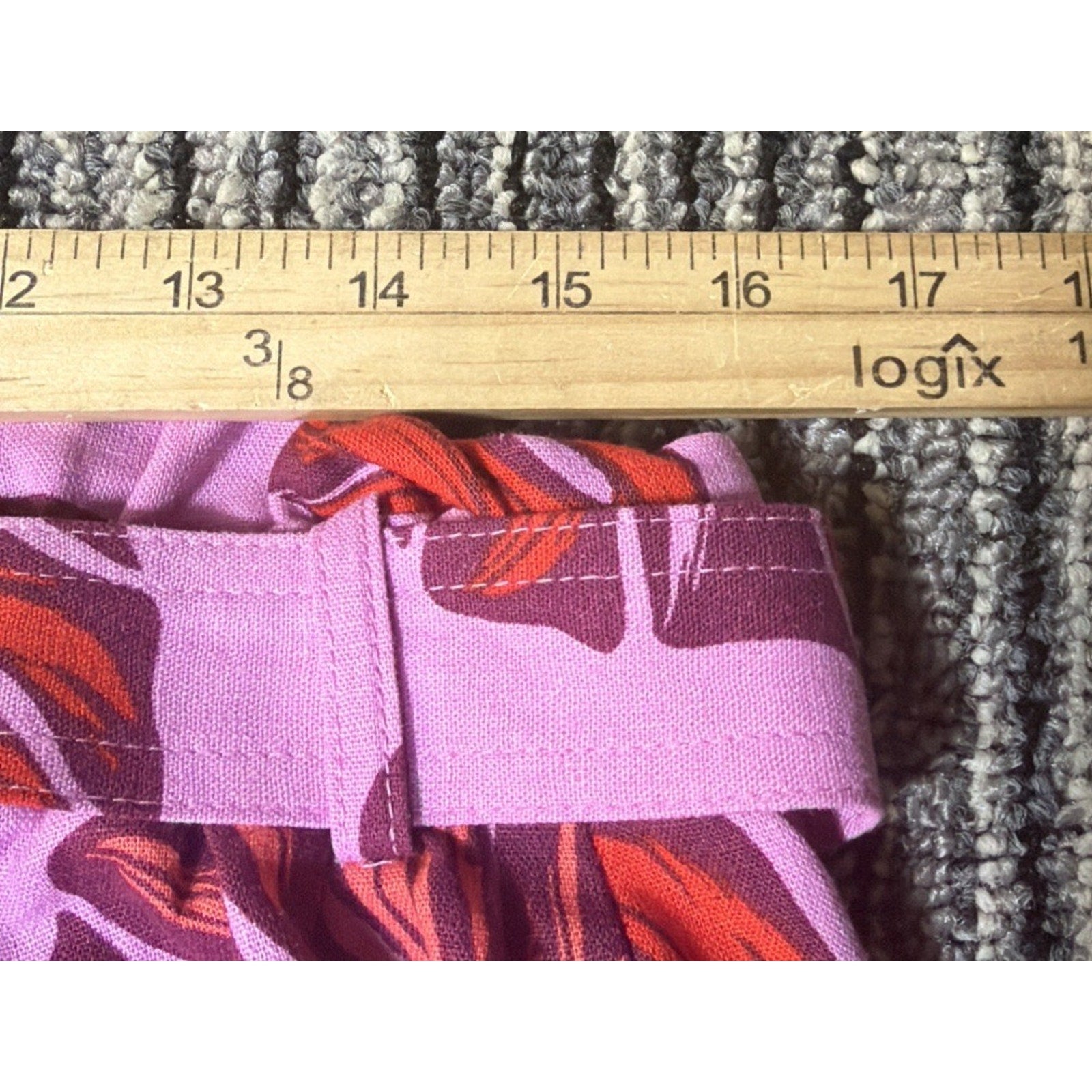 Sofia Jeans Womens L High Rise Linen Blend Paperbag Shorts Opera Mauve