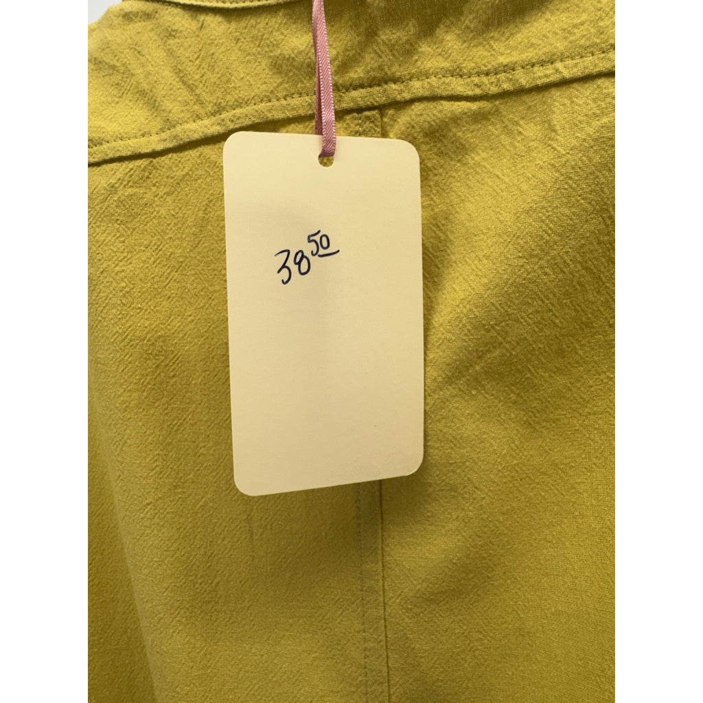 Entro Jumpsuit in Mustard Yellow Empire Waist Braided Belt Women’s Size M NWT