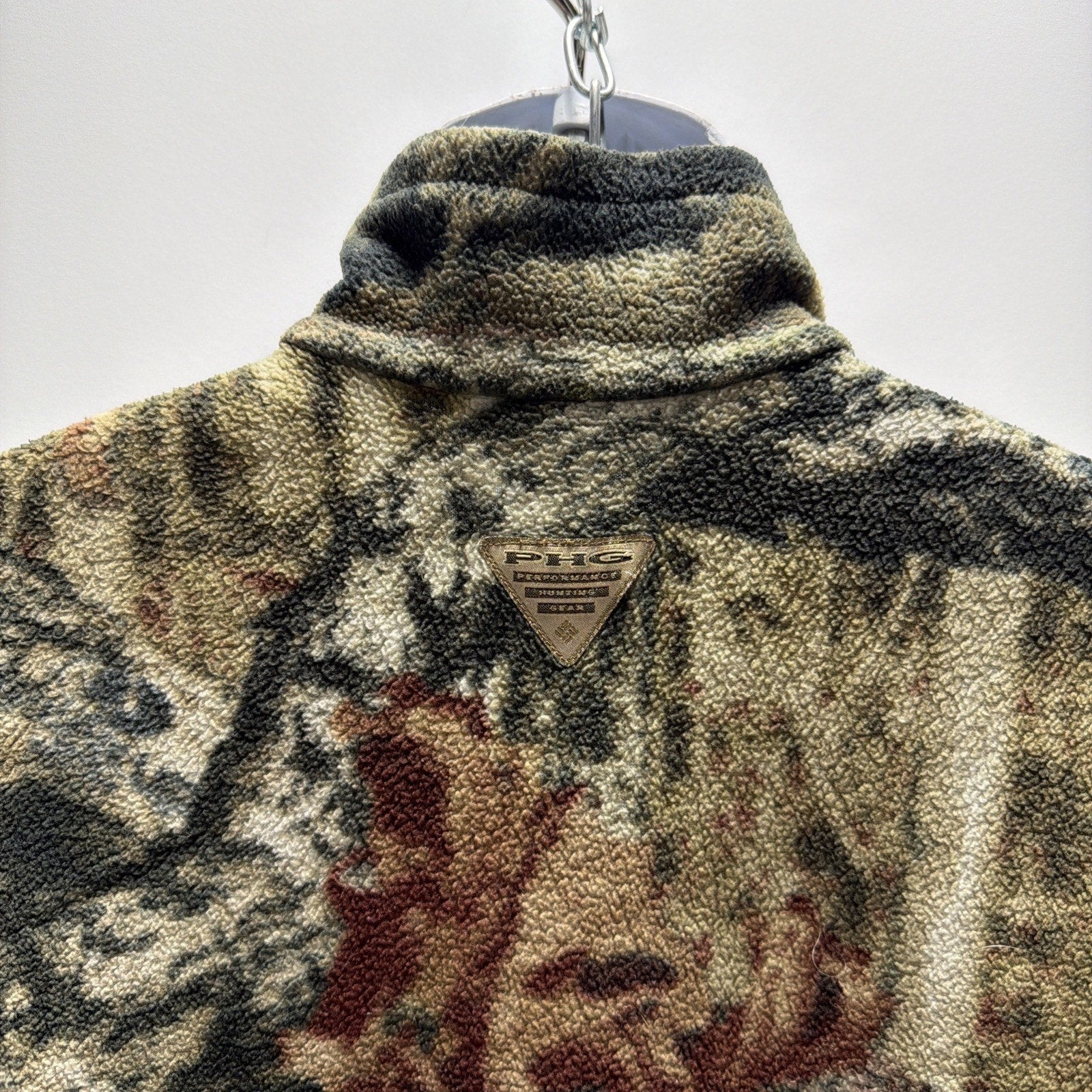 Columbia PHG Camo Jacket Men’s Medium Hunting Fleece Lined Breakup Country