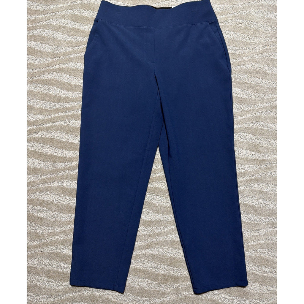 NEW Nine West Women's High Rise Pull On Straight Ankle Pants Size M Stretch NWT