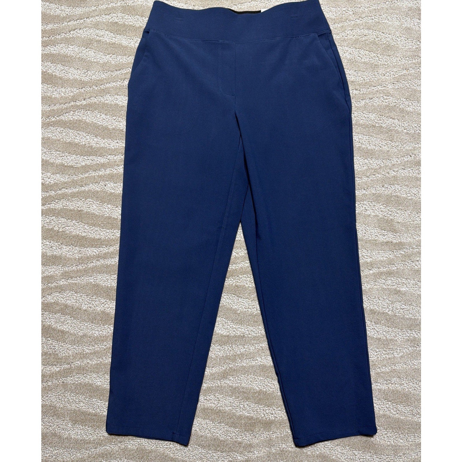 NEW Nine West Women's High Rise Pull On Straight Ankle Pants Size M Stretch NWT