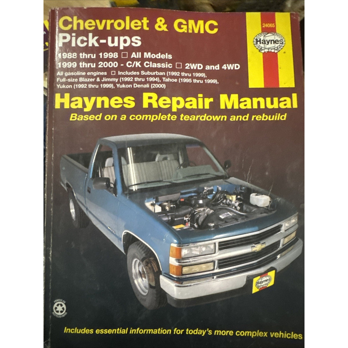 Haynes Repair Manual Chevrolet & GMC Pick-ups 1988-1998 # 24065