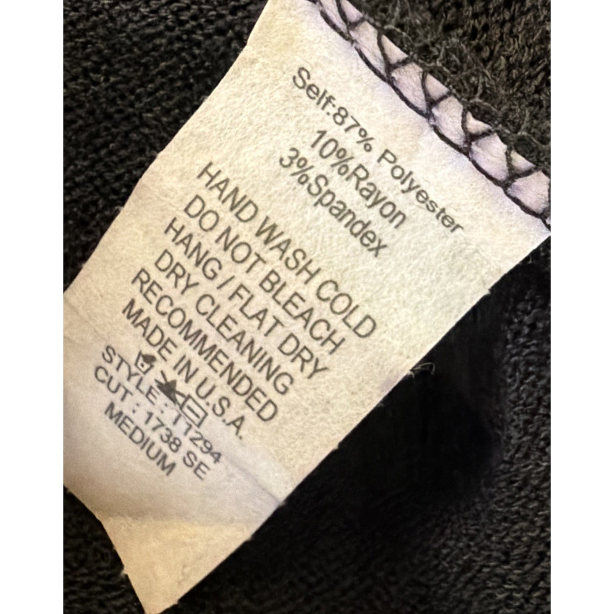 Reborn J Long Sleeve Soft Dark Gray Knit Sweater Tunic Top Shirt Women's M Fall