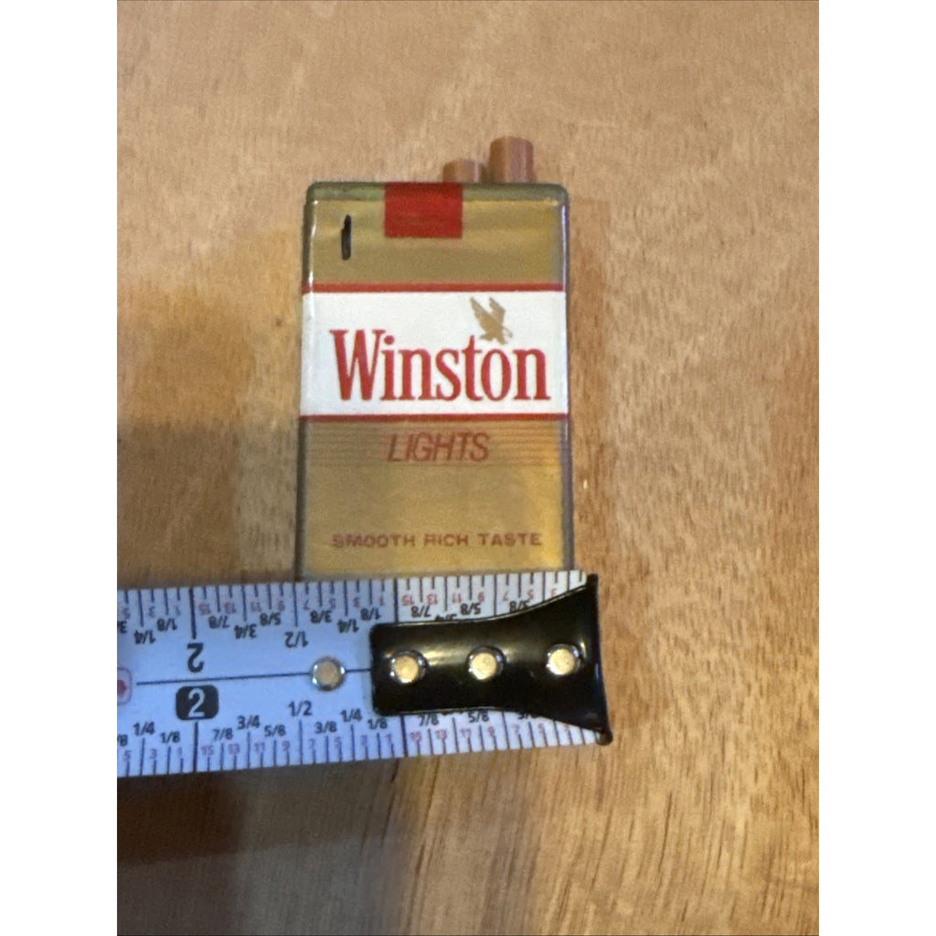 Vintage Winston Lights Gold Cigarette Lighter - still works!