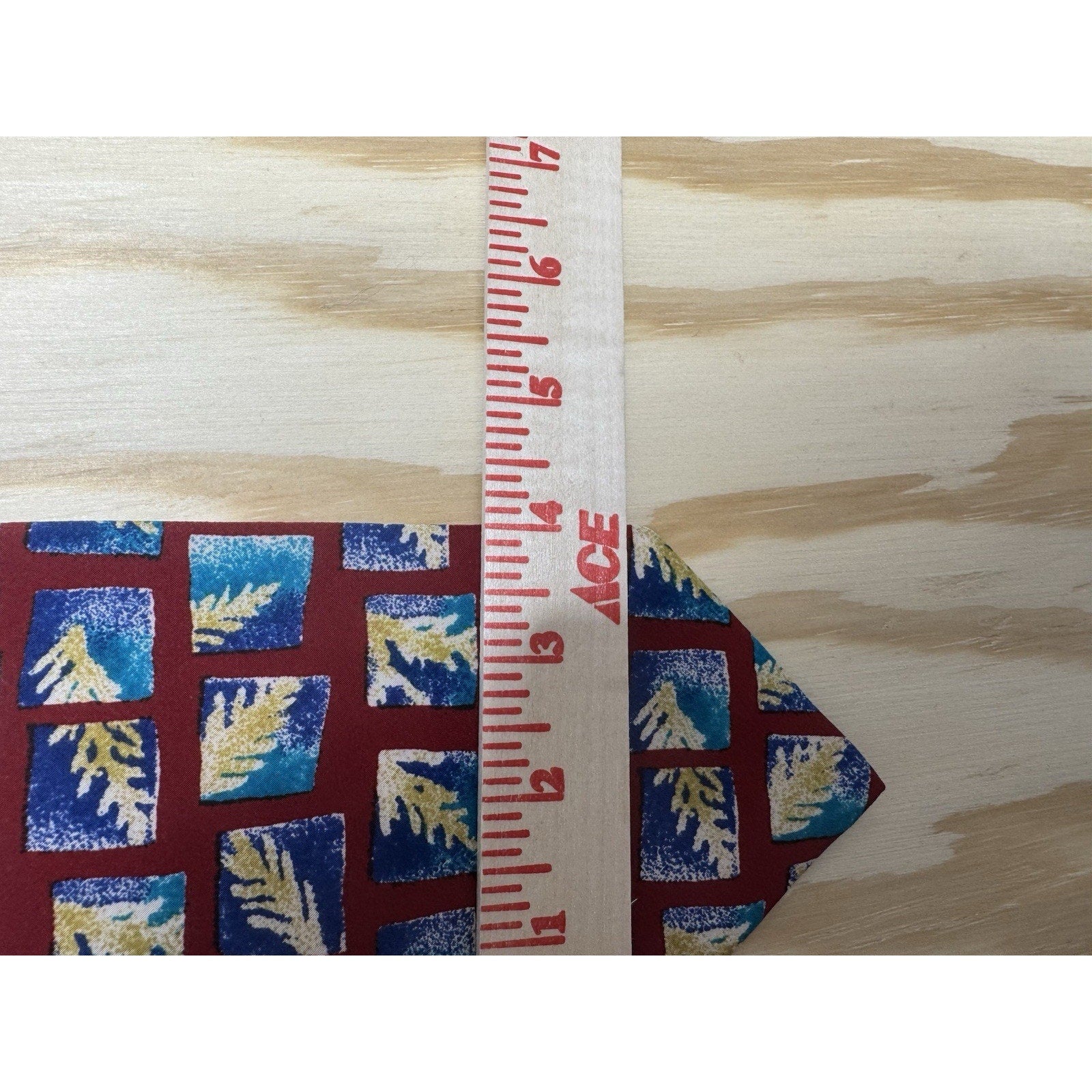 Pronto Uomo Vintage Silk Tie Red Blue Geometric Abstract Retro Necktie Italy