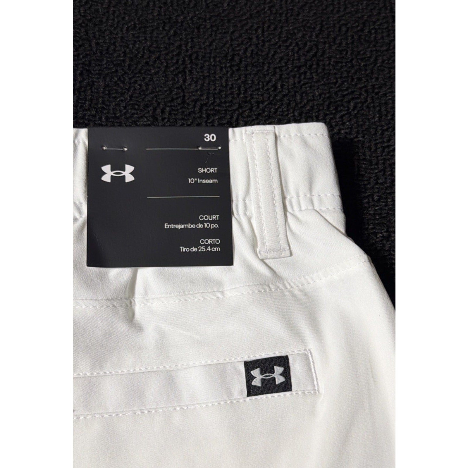 Under Armour Golf Shorts Mens 30 White UA Drive Performance 10" Inseam 1364409
