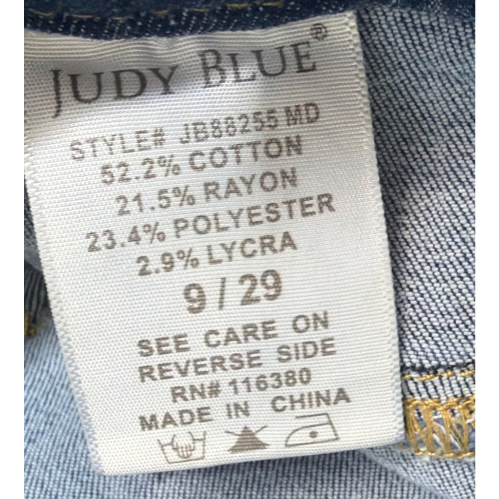 Women's Judy Blue Mid Rise Pull-On Skinny Fit Jegging Medium Wash 9/29